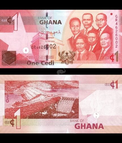 Ghana 1 Cedis 2011-17 P-37 UNC