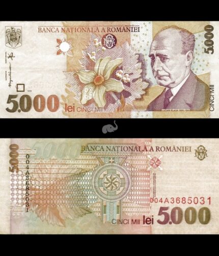 Romania 5000 lei 1998 P-107a UNC