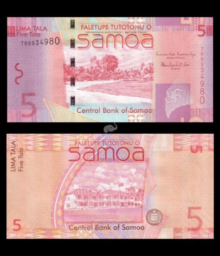 Samoa 5 Tala 2012-17 P-38b UNC