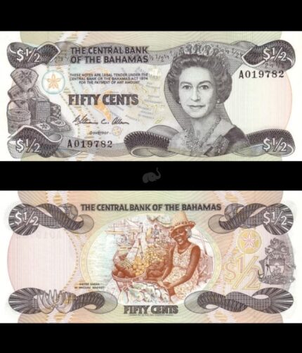 Bahamas 50 cents 1984 P-42 UNC