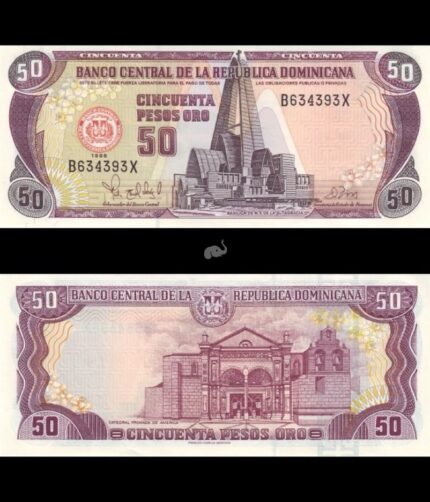 Dominican Republic 50 Pesos oro UNC 1998 P-155b