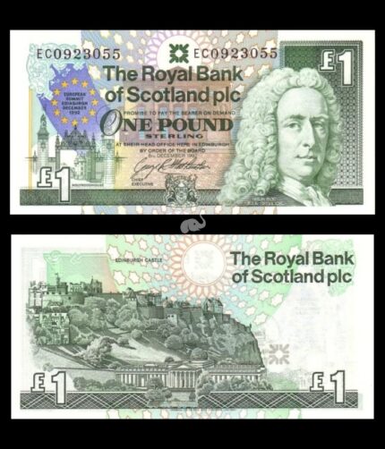 Scotland 1 Pounds 1992 P-356a Commemorative UNC