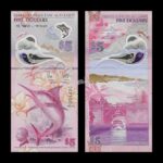 Bermuda 5 Dollars 2024 P-W64 Polymer IBNS UNC