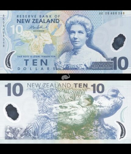 New Zealand 10 Dollars 2006 P-186b UNC