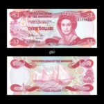 Bahamas 3 Dollars 1984 P-44 UNC