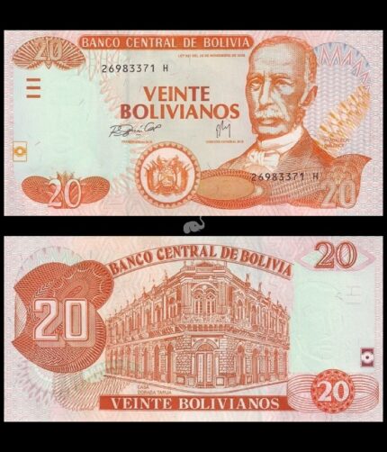 Bolivia 20 Bolivianos 1986 P-234 UNC
