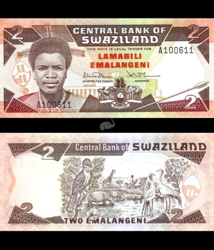 Swaziland 2 Emalageni 1987 P-13 UNC Rare