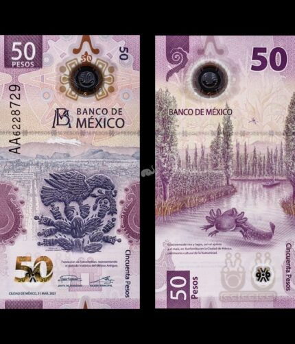 Mexico 50 Pesos 2021 P-133 2021(4) UNC Polymer