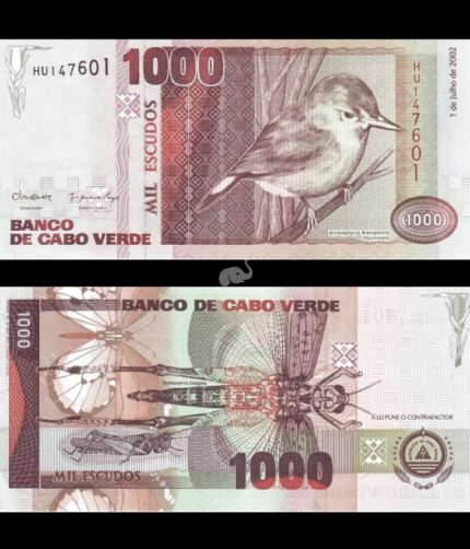 Cape Verde 1000 Escudos 2002 P-65b UNC