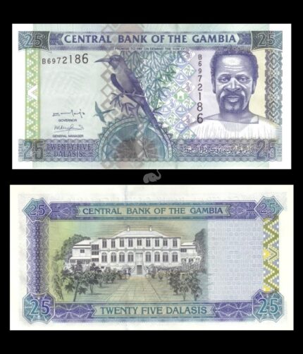 Georgia 25 Dalasis 2001 P-22 UNC