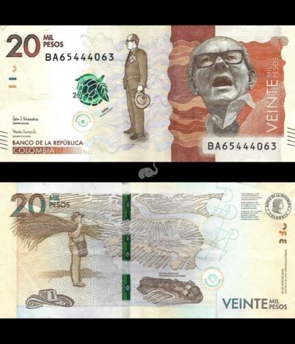 Colombia 20 Mil pesos 2020 P-461 (1) UNC