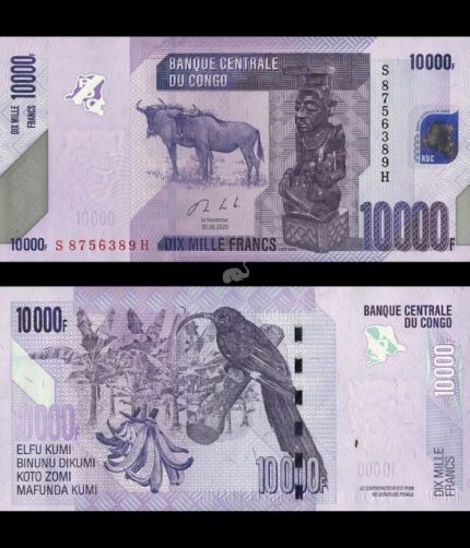 Congo 10000 Francs 2020 P-103 UNC