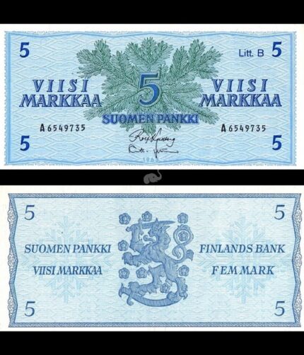 Finland 5 Markka 1963 P-106Aa(36) UNC