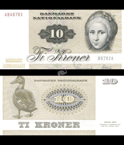 Denmark 10 Kroner 1978 P-48h(2) UNC