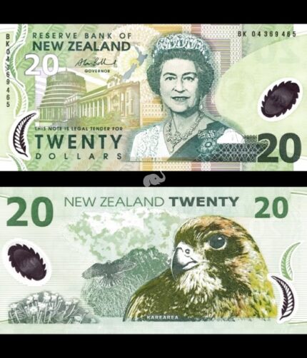 New Zealand 20 Dollars 2004 P-187b UNC Polymer
