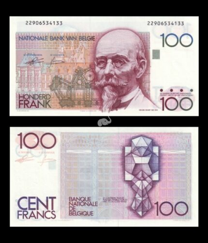 Belgium 100 Francs 1982-94 P-142a(5) UNC