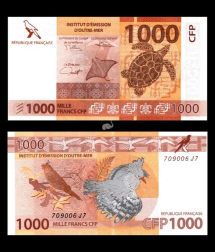 French Pacific Territories 1000 Francs 2014 P-6(3) UNC