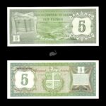 Aruba 5 Florin 1986 P1 UNC