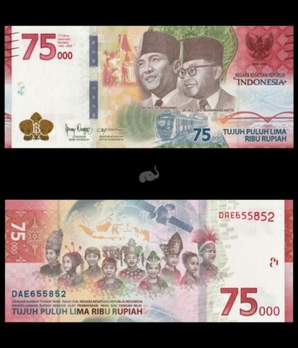 Indonesia 75000 Rupiah 2020 PW161 Commemorative UNC