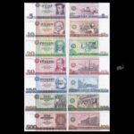East Germany Full Set 1971-85 P27-33 5,10,20,50,100,200,500 Marks UNC