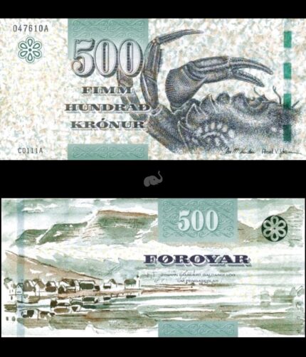 Faroe Islands 500 Kronur 2011 P32 UNC