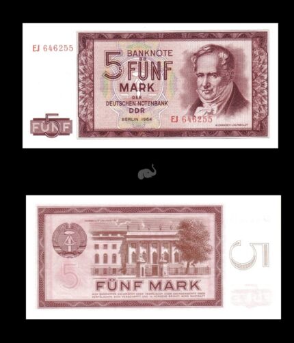 German Democratic Republic 5 Mark 1964 P22a UNC