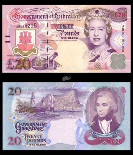 Gibraltar 20 Pounds 2006 P33a UNC