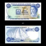 Bermuda 1 Dollar 1982 P28b UNC QEII