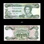Bahamas 1 Dollar 2002 P70 UNC QEII