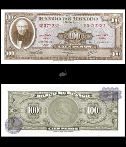 Mexico 100 Pesos 1973 P61i UNC