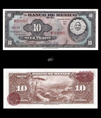 Mexico 10 Pesos 1950 P47e UNC