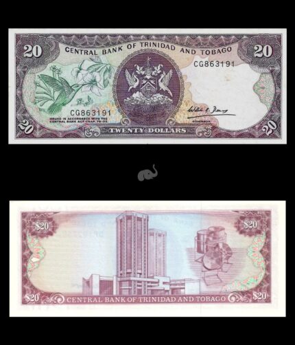 Trinidad and Tobago 20 Dollars 1985 P39b UNC