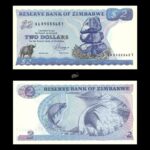 Zimbabwe 2 Dollars 1983 P12b UNC