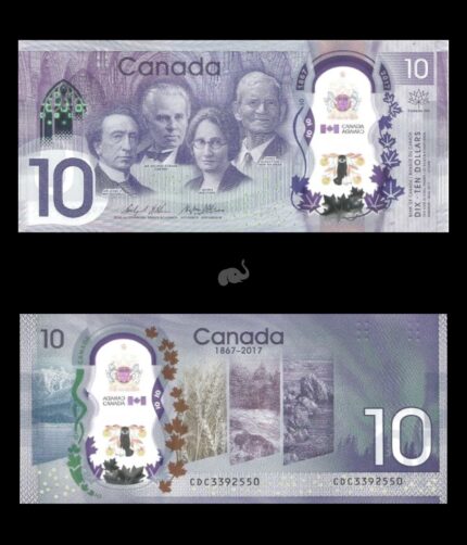 Canada 10 Dollars 2017 P-112 UNC Commemorative Polymer Banknote