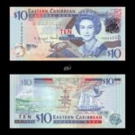 East Caribbean States 10 Dollars 2008 P48a UNC