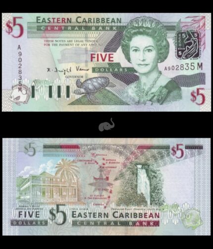 Montserrat 5 Dollars 2003 P42m UNC QEII