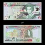 St. Kittis 5 Dollars 2000 P37k UNC