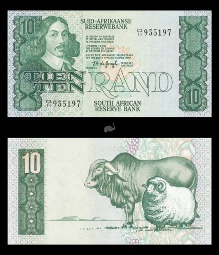 South Africa 10 Rand 1978 P120a UNC