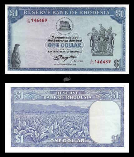 Rhodesia 1 Dollar 1979 P38a UNC
