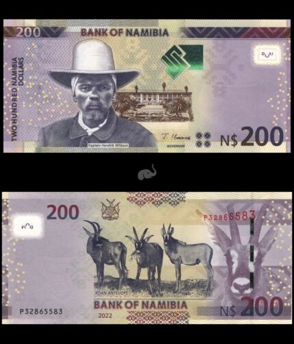 Namibia 200 Dollars 2022 P15 UNC