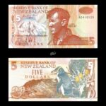 New Zealand 5 Dollars 1992 P177a UNC