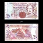 Guernsey 5 Pounds 1996 - 2023 P56c UNC QEII
