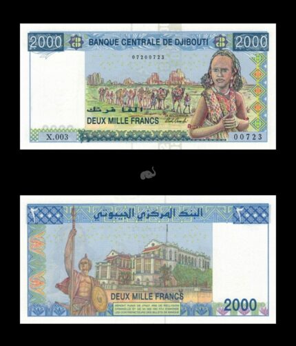 Djibouti 2000 Francs 2007 P43(2) UNC