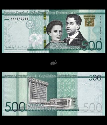 Dominican Republic 500 Pesos 2017 P195 UNC Commemorative