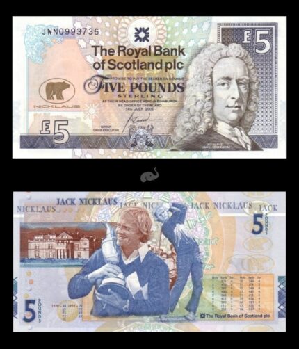 Scotland 5 Pounds 2005 P365 Commemorative UNC