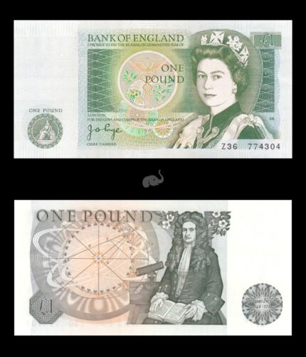 England 1 Pound 1978-84 P-377a Queen UNC