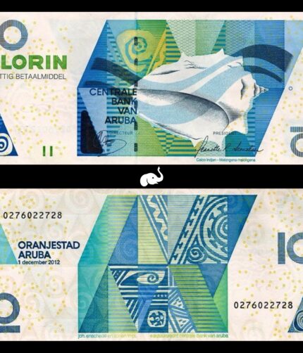 Aruba 10 Florin 2012 P-16c UNC