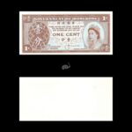 Hong Kong 1 cent 1961-95 P-325a Queen Uniface UNC