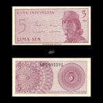 Indonesia 5 Sen 1964 P-91a UNC