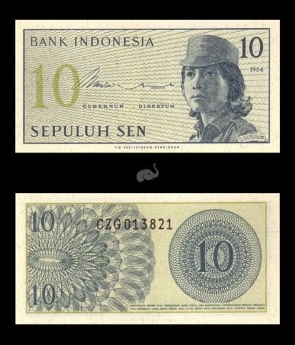Indonesia 10 Sen 1964 P-92a UNC